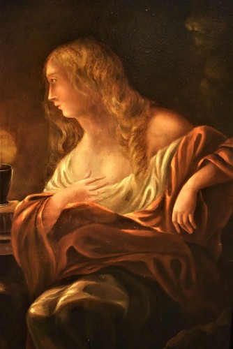 19th century - The Magdalene in meditation - France, 18th century